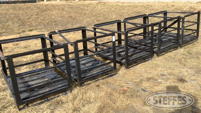 (5) Metal Cage Crates